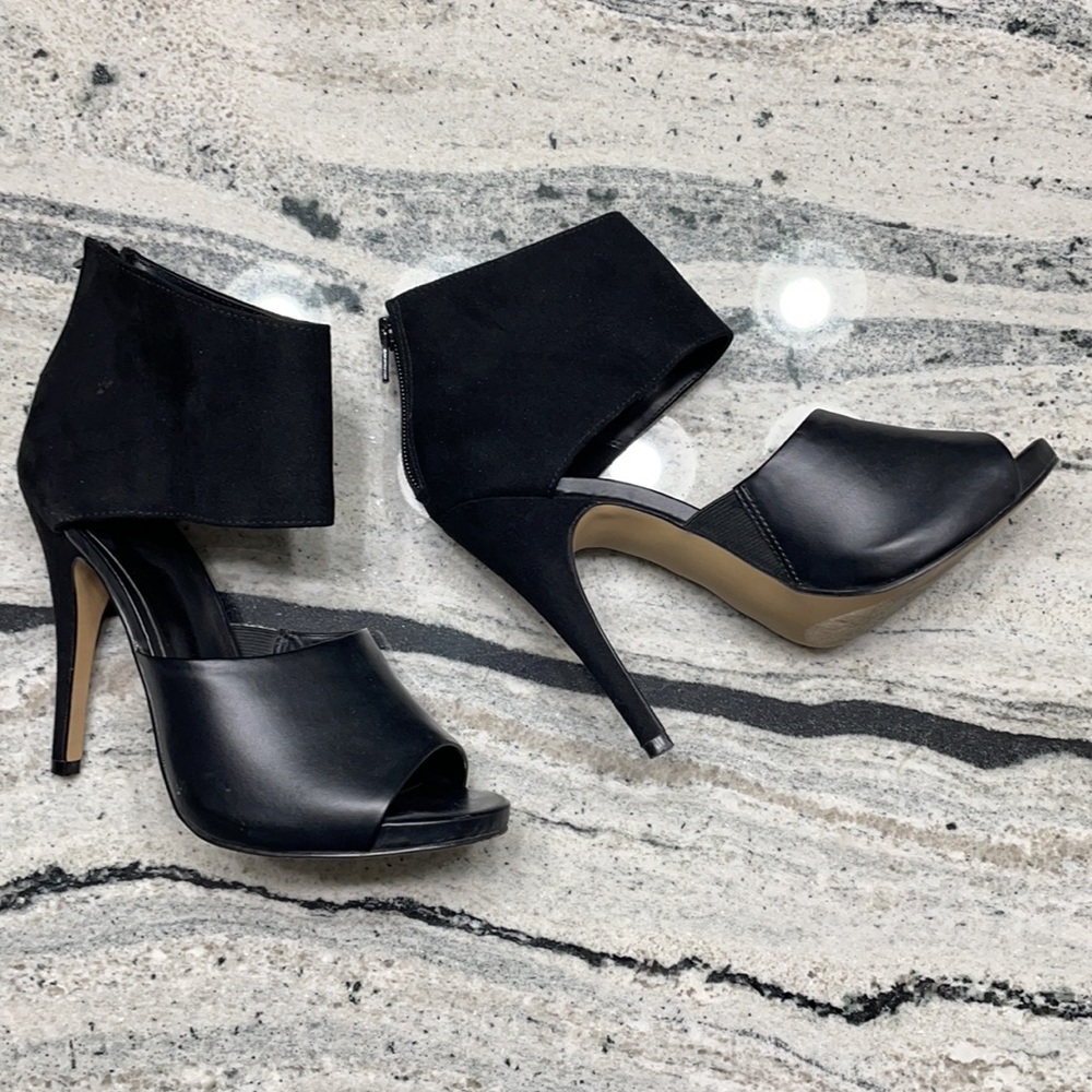 Leather Suede Ankle Booties